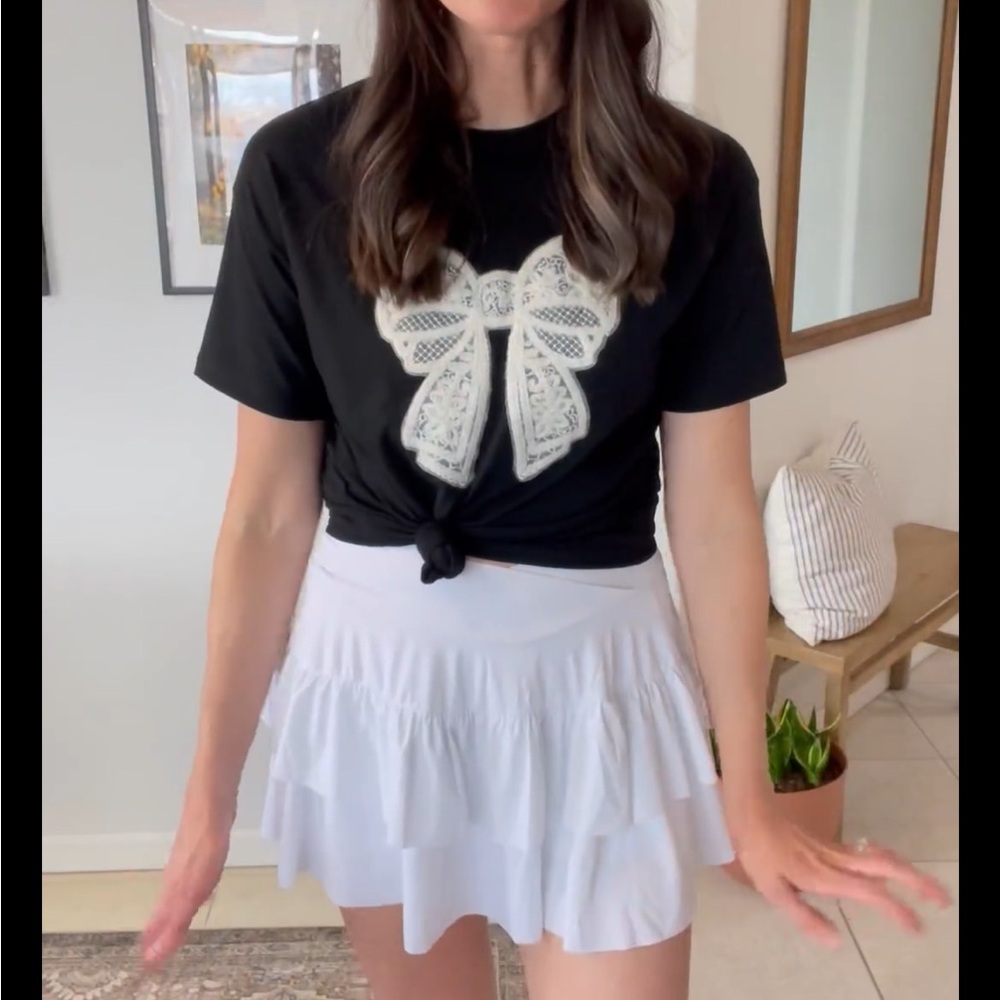 Women's White Tennis Skort
